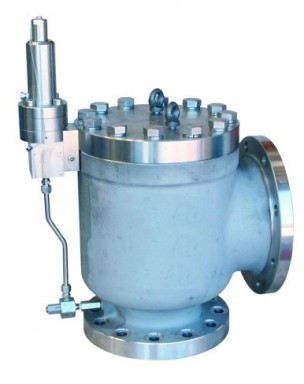 Pilot-operated safety relief valve